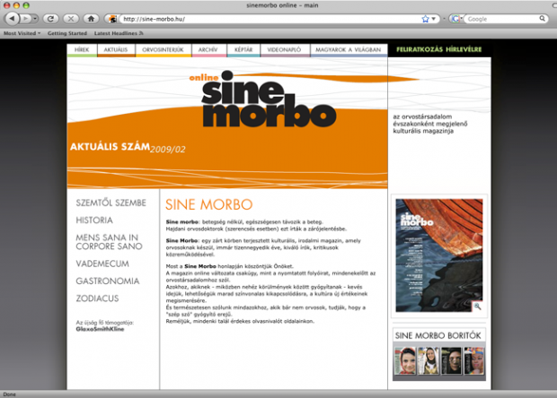 Sine-morbo web